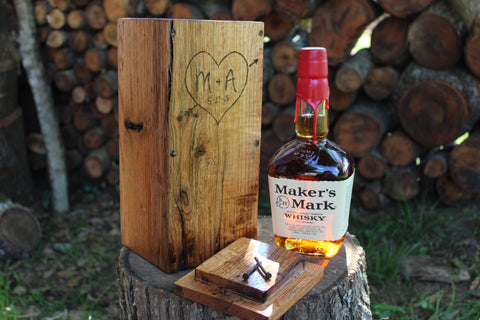Whiskey Box for Rustic Wedding Ceremony